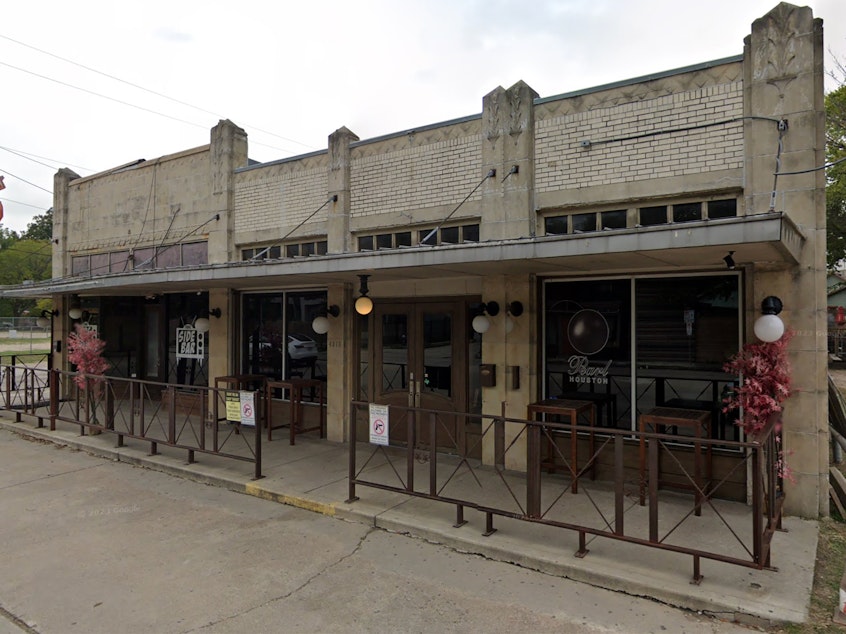 caption: Julie Mabry, the owner of Houston's only lesbian bar, says her business is in jeopardy after the bar was denied insurance coverage. Mabry says the blame is due in part to an anti-drag show bill moving through the Texas Legislature.