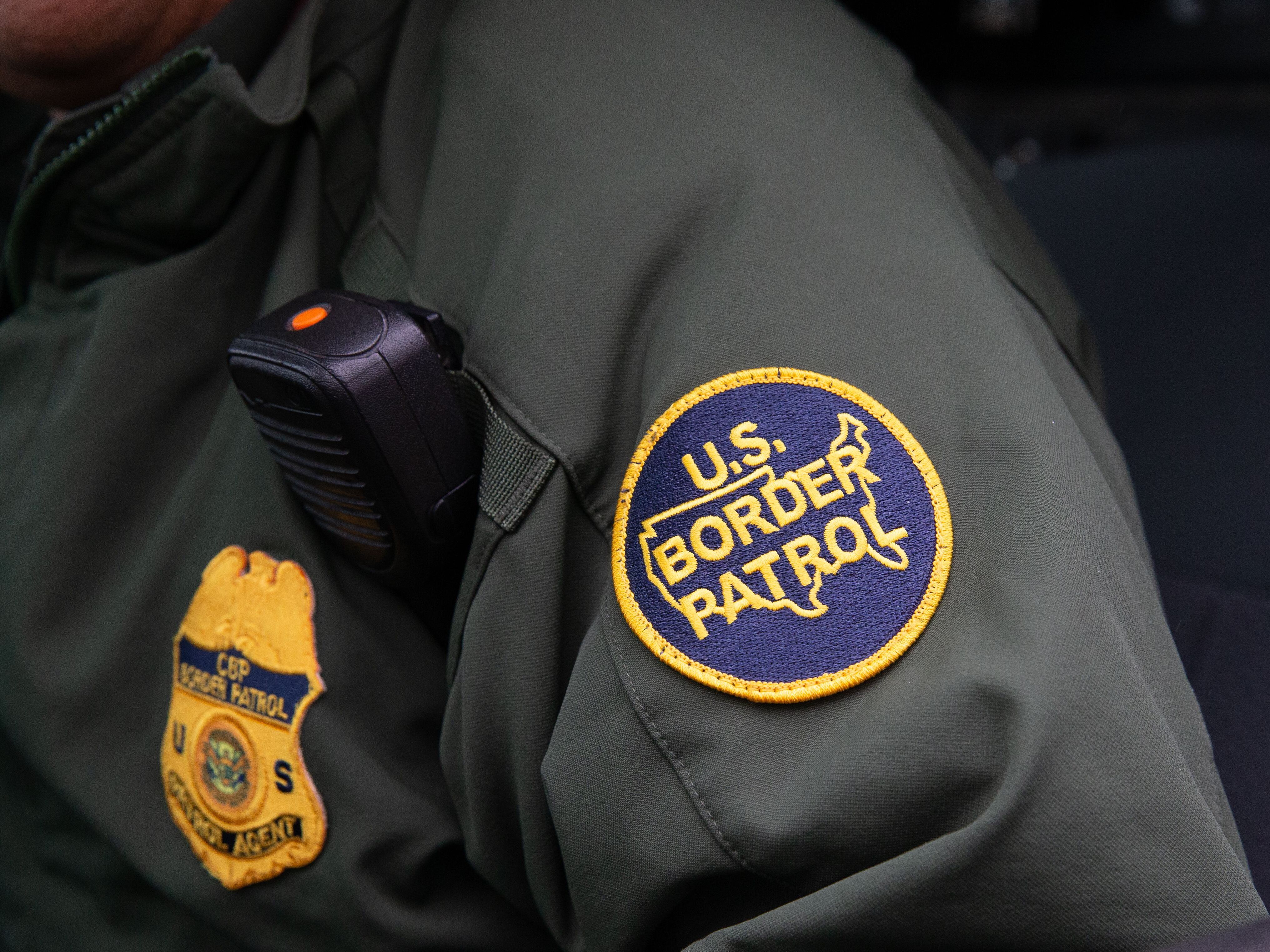 caption: A U.S. Border Patrol patch on a border agent's uniform in McAllen, Texas, on Jan. 15, 2019. 