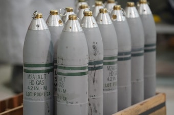 caption: The U.S. once had more than 30,000 tons of chemical weapons, but it has finally eliminated the last of its stockpile.