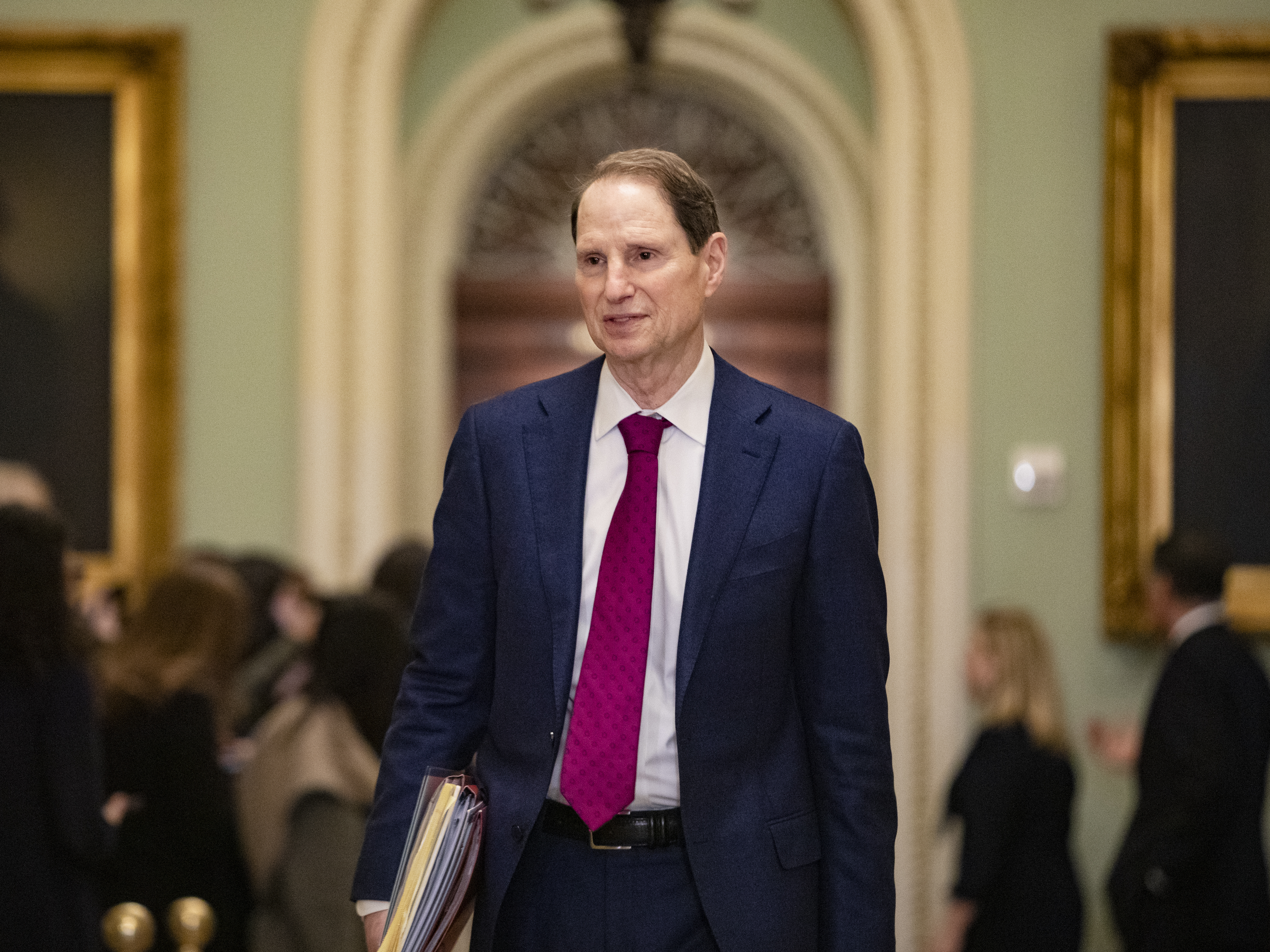 caption: Senator Ron Wyden, D-Ore., chairs the Senate Finance panel and negotiated the bipartisan tax framework with his House counterpart - Rep. Jason Smith, R-Missouri,