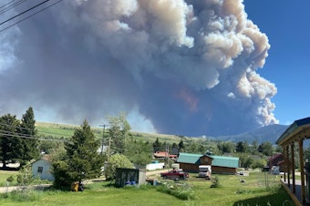 caption: The Robertson Draw Fire south of Red Lodge, Mont.
