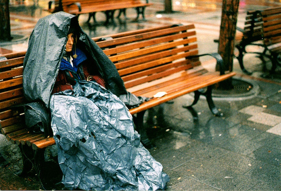 caption: Mayor Ed Murray has released new proposals to combat homelessness in Seattle.