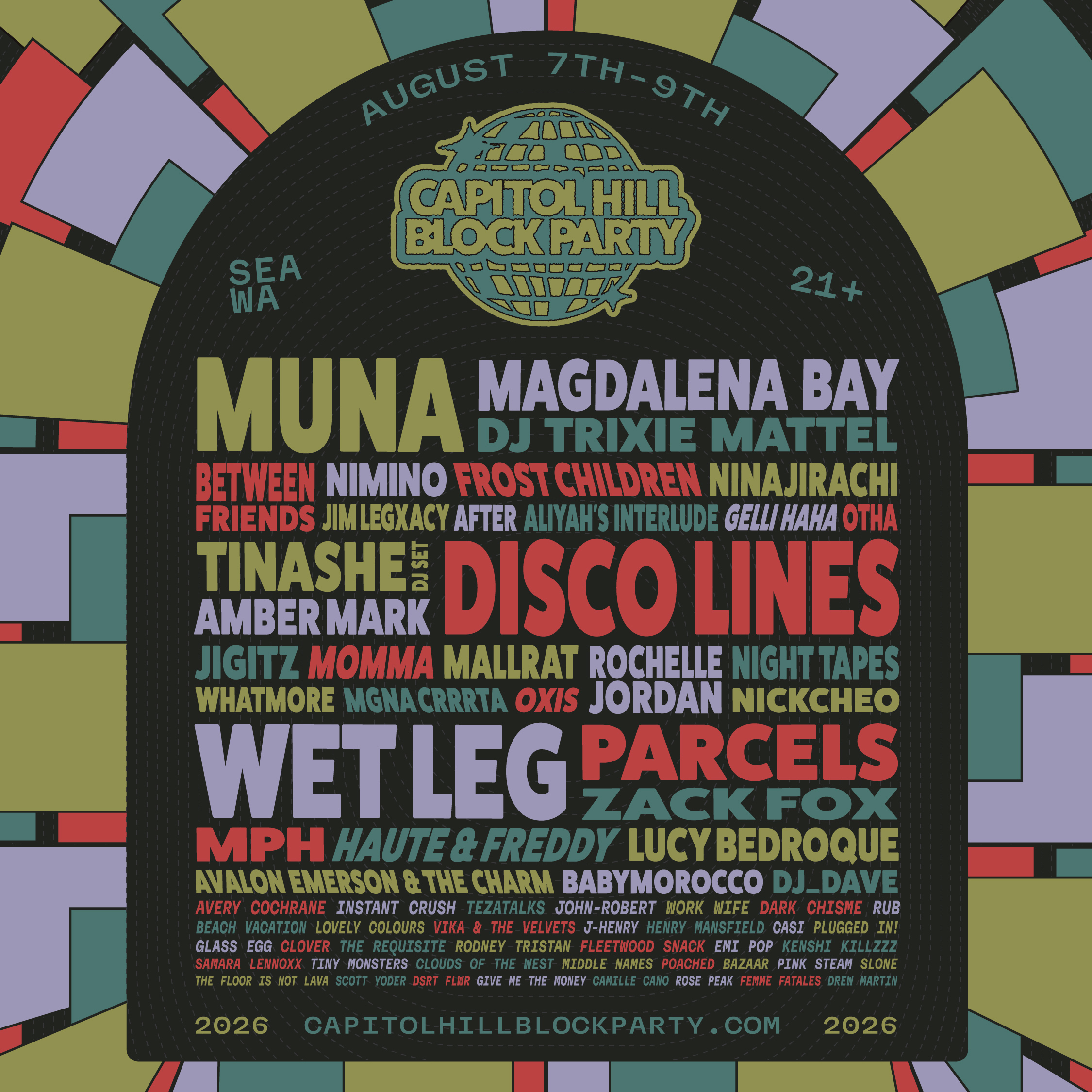 caption: The poster for Capitol Hill Block Party 2026.