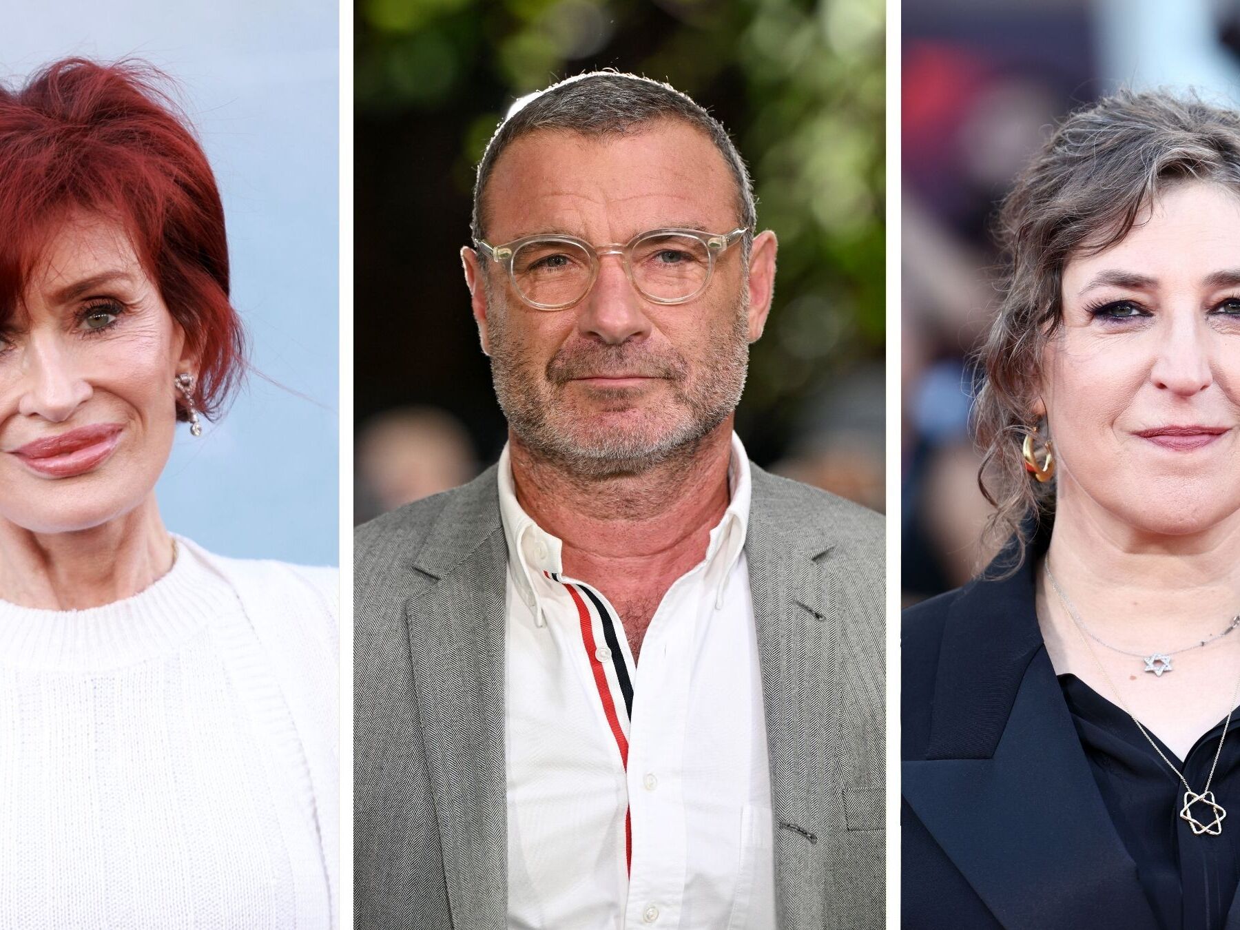 caption: Sharon Osbourne, left, Liev Schreiber and Mayim Bialik are among the 1,200-plus Hollywood figures who have signed an open letter pushing back against a previous, widely-signed industry boycott of Israeli film groups.