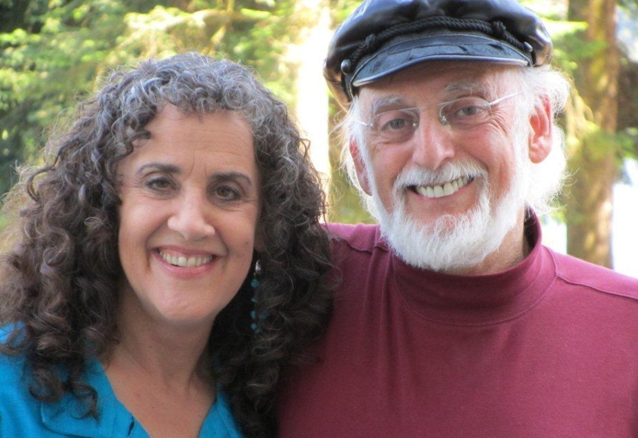 caption: Drs. Julie Gottman, left, and John Gottman of the Gottman Institute.