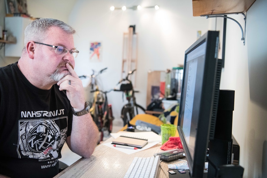 caption: David West, an art teacher in South Carolina, is a recipient of a TEACH Grant that was converted to a loan after he sent in a form with a mistake.