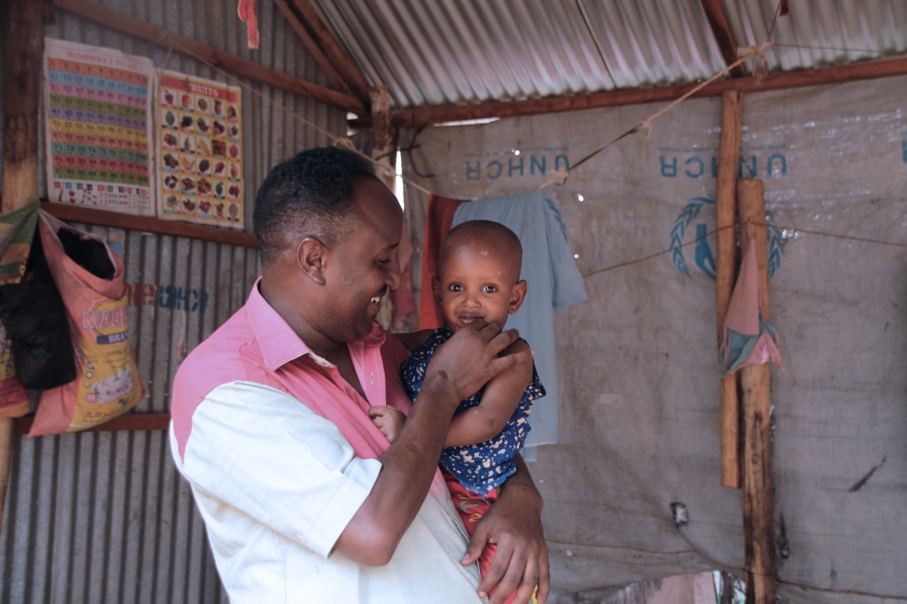 caption: Mohamed Rashid Mohamed has lived in Dadaab for more than 20 years. He hopes to move to Seattle, where he has relatives.