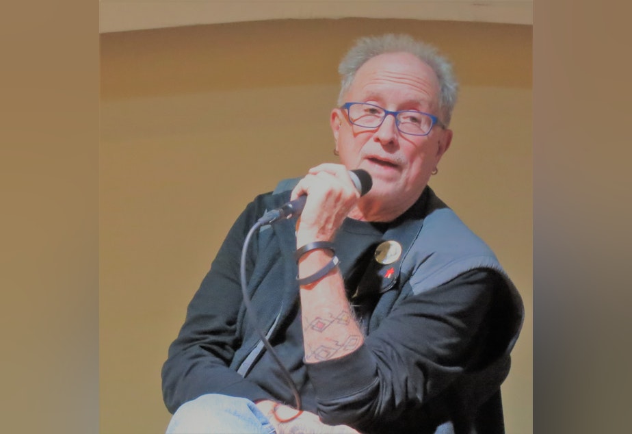 caption: Bill Ayers at Impact Hub Seattle