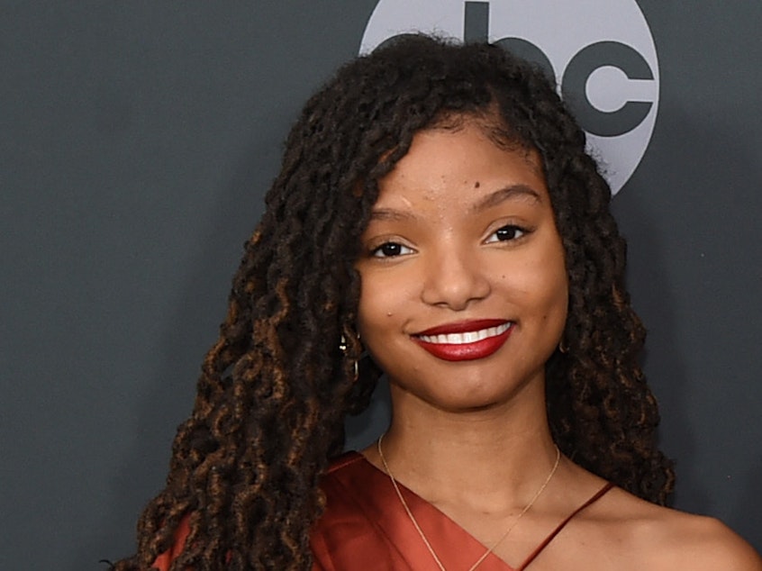 caption: Halle Bailey will star in the live-action remake of the 1989 blockbuster <em>The Little Mermaid. </em>