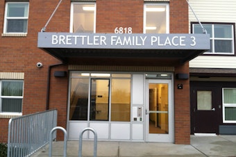caption: Brettler Family Place 3, part of the complex at Sand Point Housing, where Charleena Lyles was shot. Lyles lived on the third floor with her children. 
