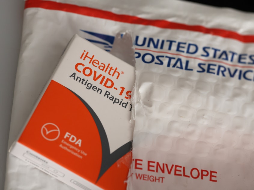 caption: The California company iHealth is one of 12 U.S. manufacturers getting an investment from the federal government to provide free tests by mail to people ahead of the winter COVID season.
