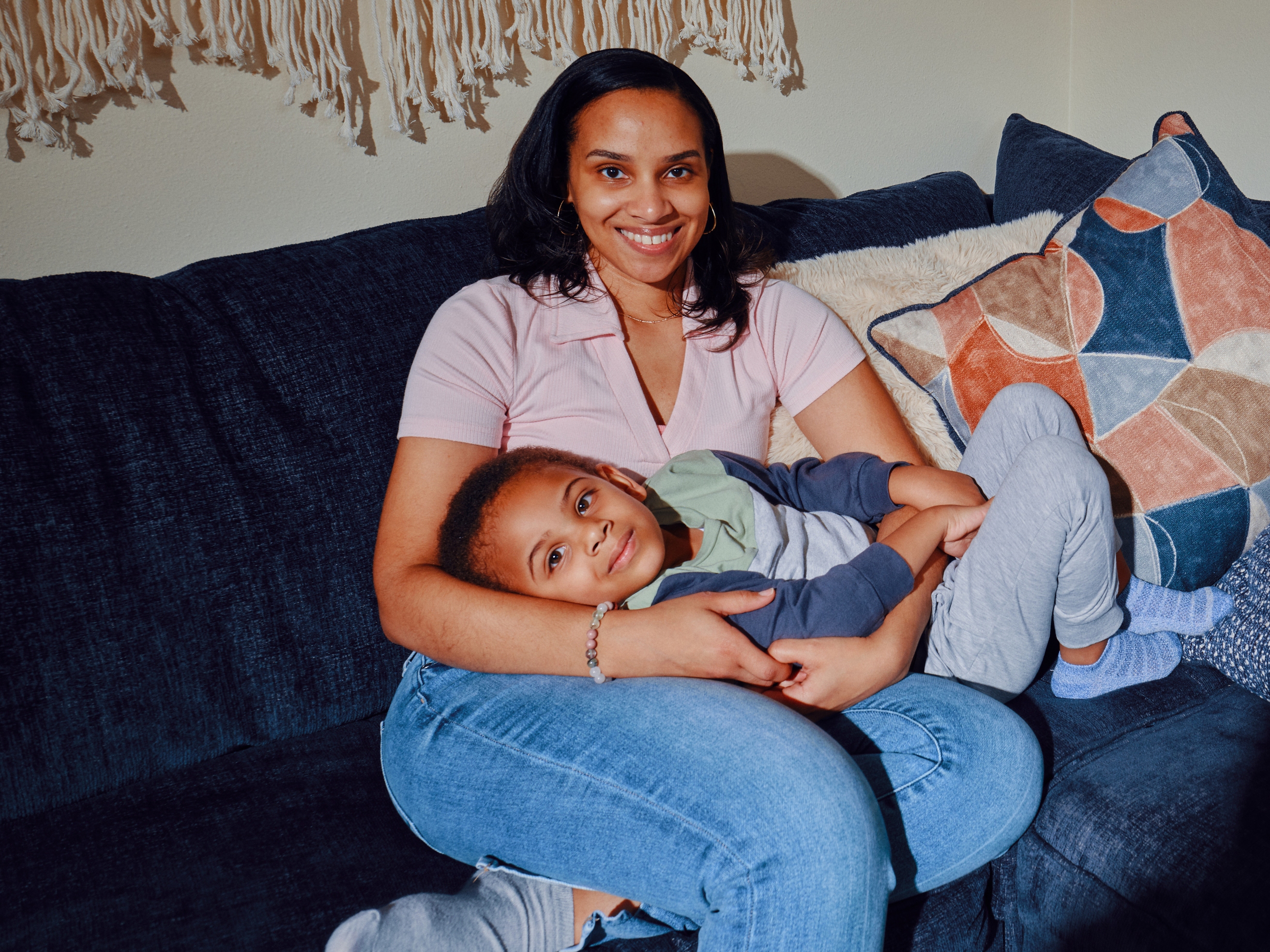 caption: Monique Morris faced a Stage 2 breast cancer diagnosis at 31, just after her son Brandon turned 1. Through her treatments, Brandon always gave her a reason to smile, she says.