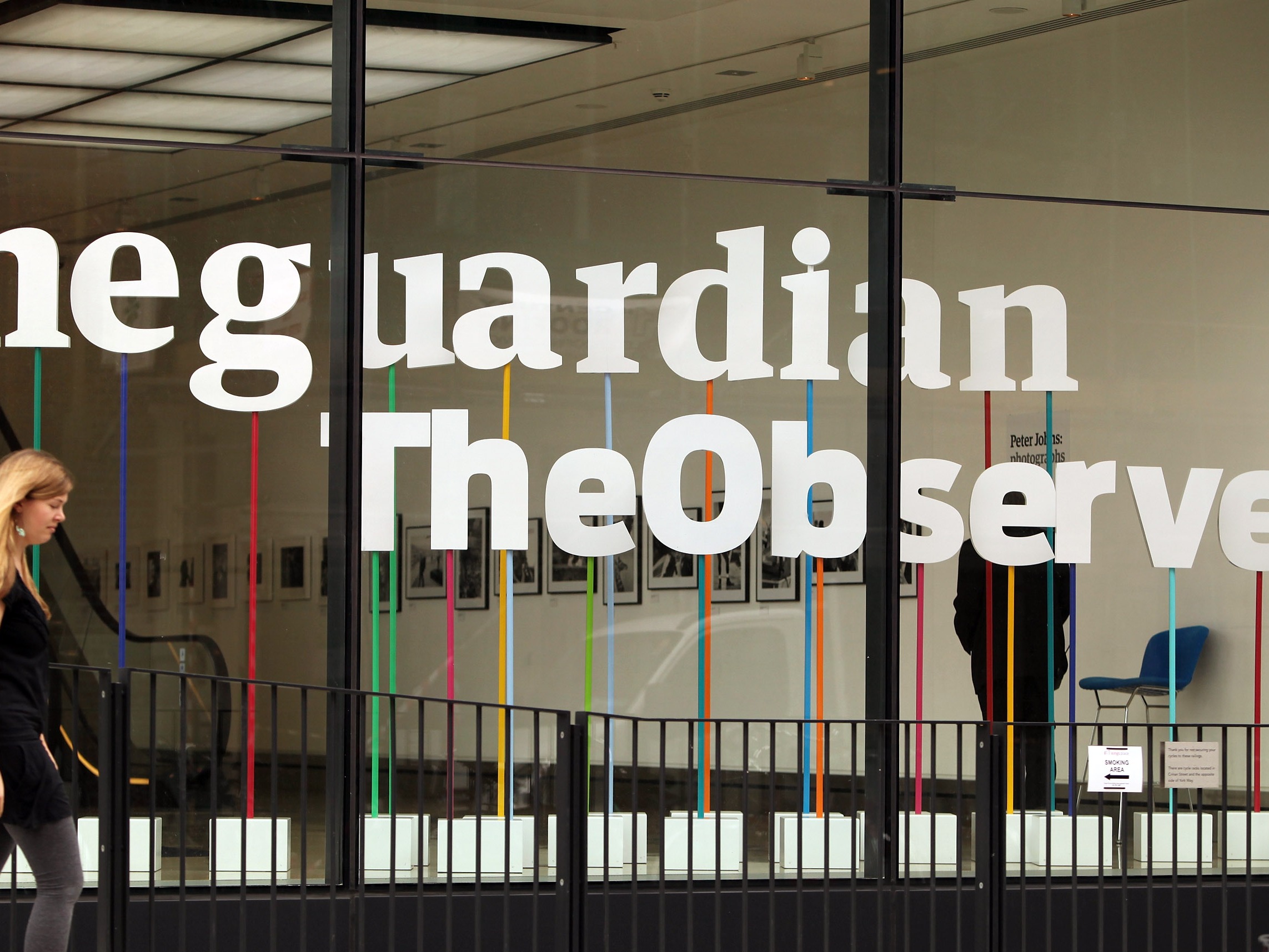 caption: Journalists for the British newspapers <em>The Guardian</em> and <em>The Observer</em> voted to strike for several days this week and next to protest the planned sale of the <em>Observer</em>, the world's oldest Sunday newspaper.