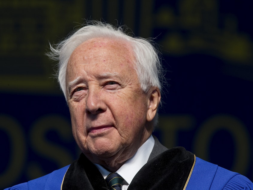 caption: Historian David McCullough, shown here in 2013, has died at 89. He wrote extensively and compellingly about American history and won two Pulitzer Prizes.