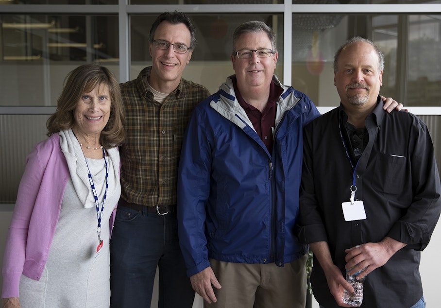 caption: L-R: Joni Balter, Bill Radke, Chris Vance, David Goldstein