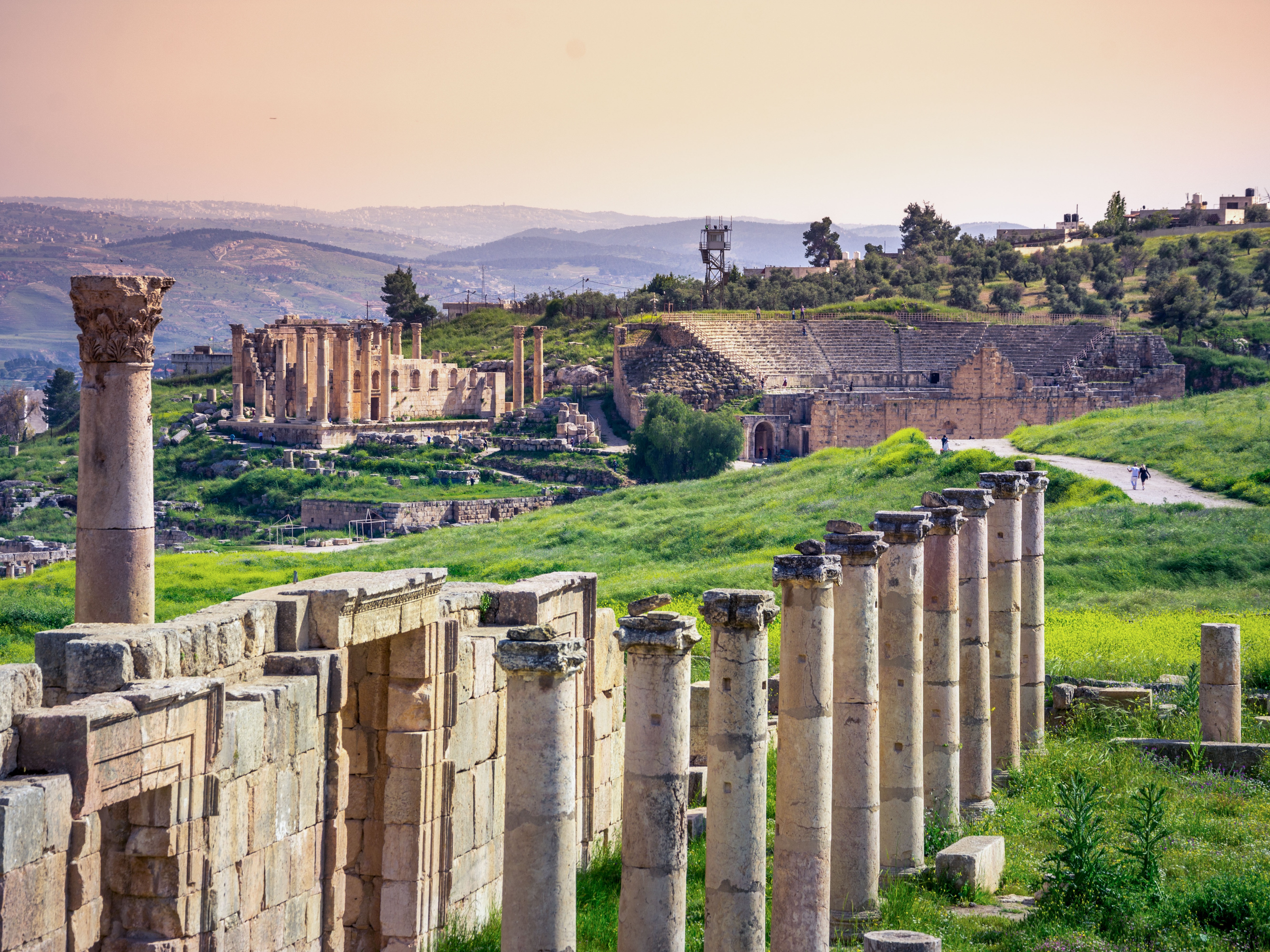 caption: Ancient ruins of Jerash, Jordan — scene of a devastating pandemic in the 7th century.