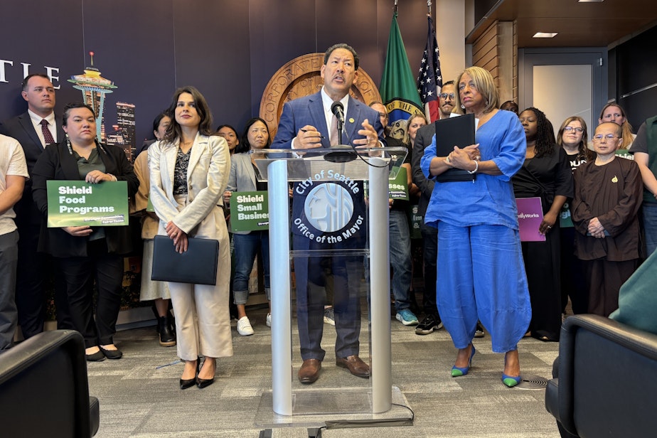 caption: Seattle Mayor Bruce Harrell on June 26, 2025.