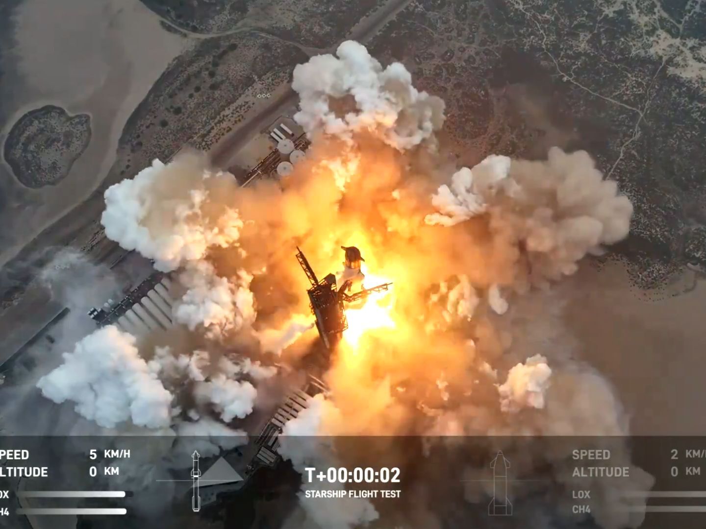 caption: SpaceX's mega rocket Starship launched from SpaceX's Starbase in Boca Chica, Texas on Thursday, June 6, 2024. 