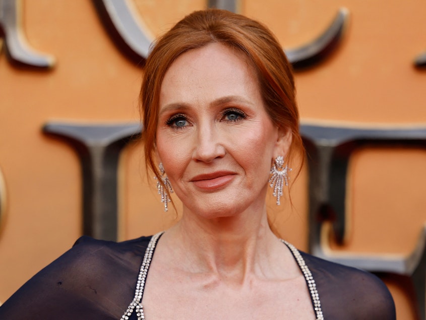 caption: J.K Rowling has said publicly that her new book was not based on her own life, even though some of the events that take place in the story did in fact happen to her as she was writing it.