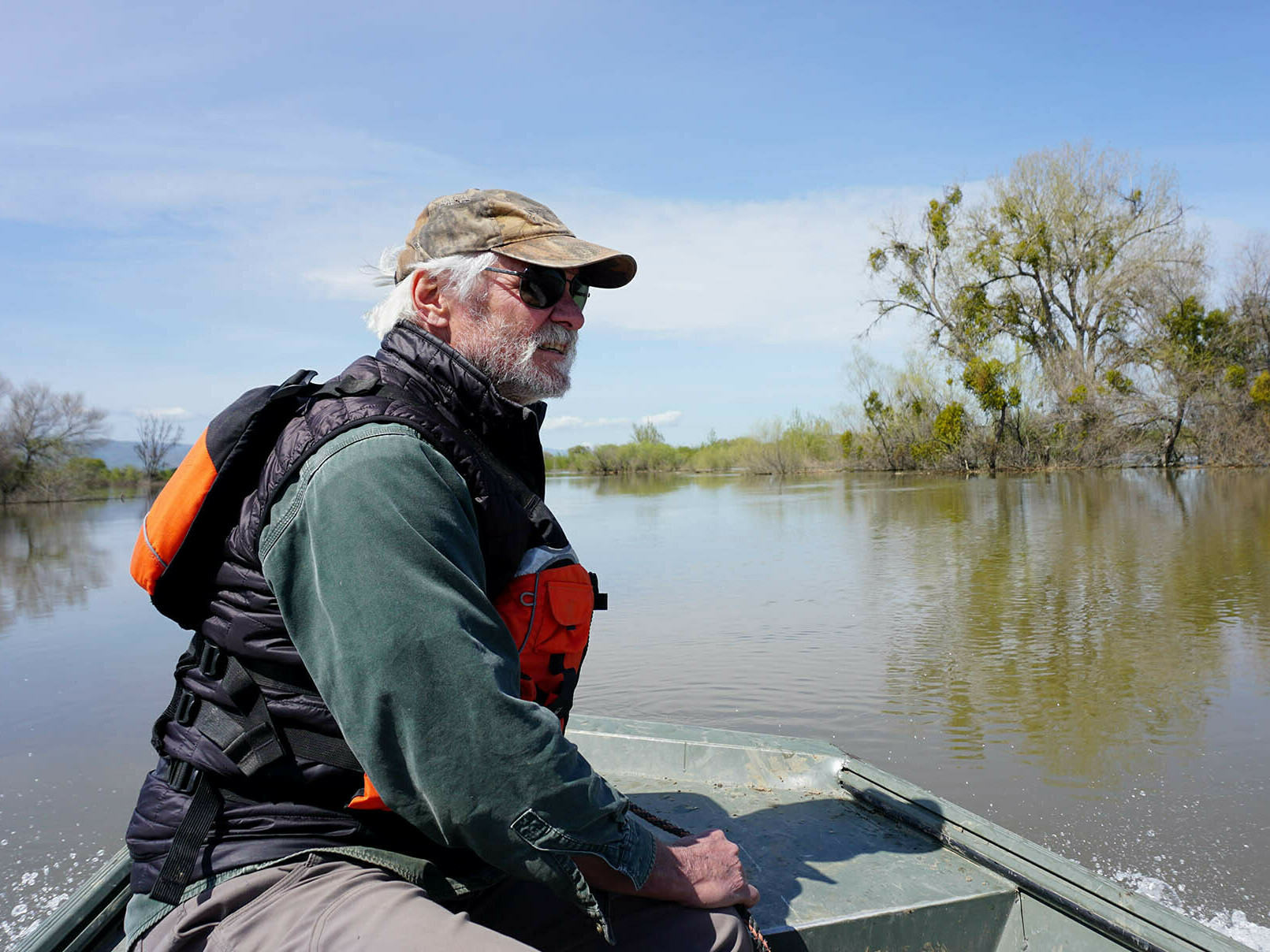 caption: John Carlon of River Partners says restoring floodplains can help take pressure off downstream levees by storing floodwaters, as well as providing much-needed wildlife habitat.