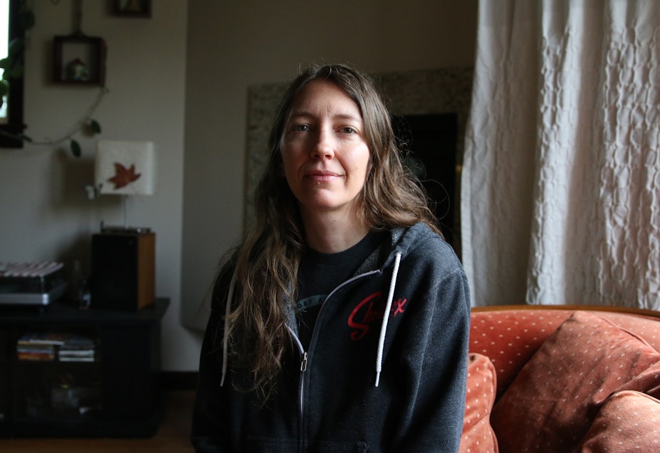 caption: Shannon Welles wants to save the Showbox. She has worked there 17 years.