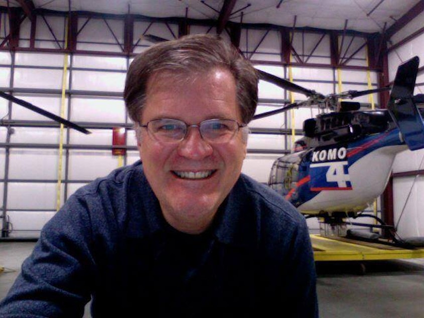 caption: Bill Strothman was killed after KOMO's news helicopter crashed on Tuesday.