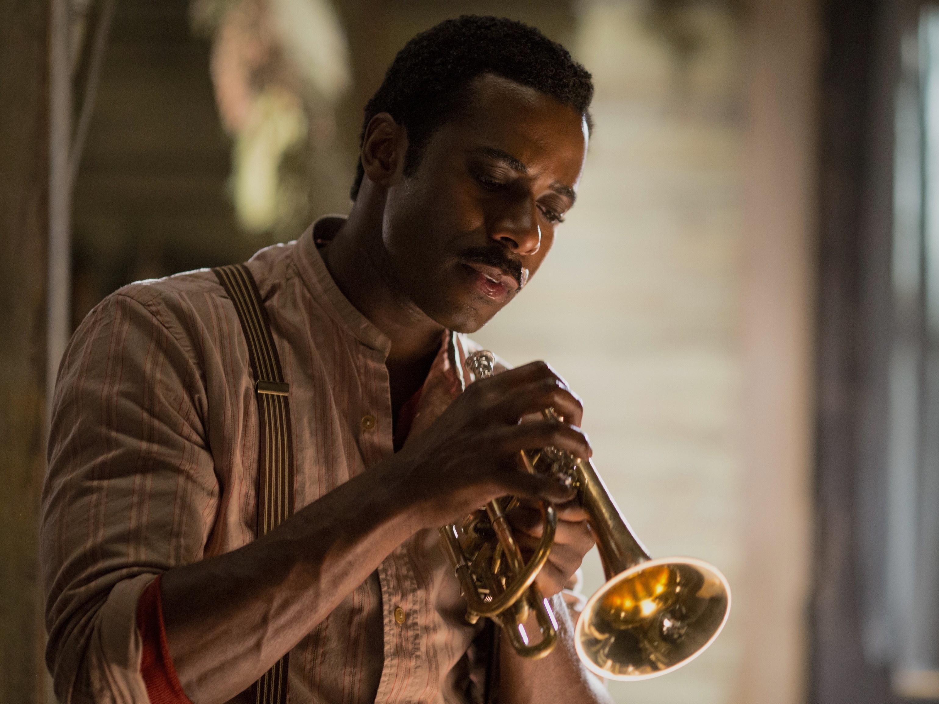 caption: Gary Carr stars as Charles "Buddy" Bolden in the jazz biopic <em>Bolden: Where The Music Began, </em>in theaters Friday.