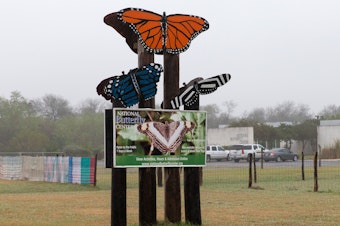 caption: The entrance to the National Butterfly Center on Jan. 15, 2019, in Mission, Texas.