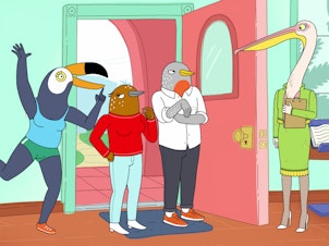 caption: <em>Tuca & Bertie</em> is an adult animation that centers on a brassy, colorful toucan (voiced by Tiffany Haddish) and her neurotic best friend, a songbird (Ali Wong).