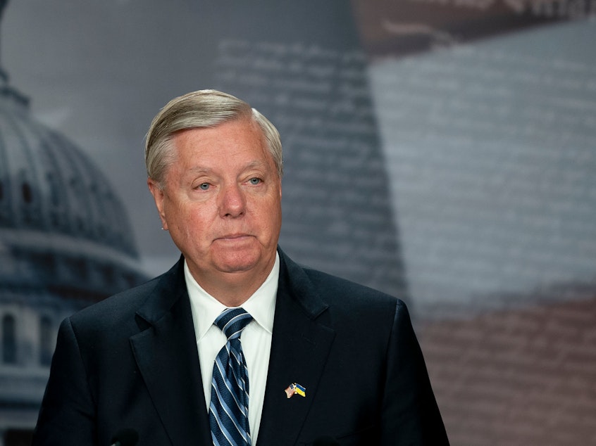 caption: Sen. Lindsey Graham, R-S.C., introduced a bill to restrict abortion access nationwide.