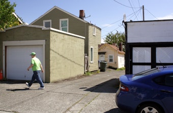caption: Warboxes visible in a Bremerton alley