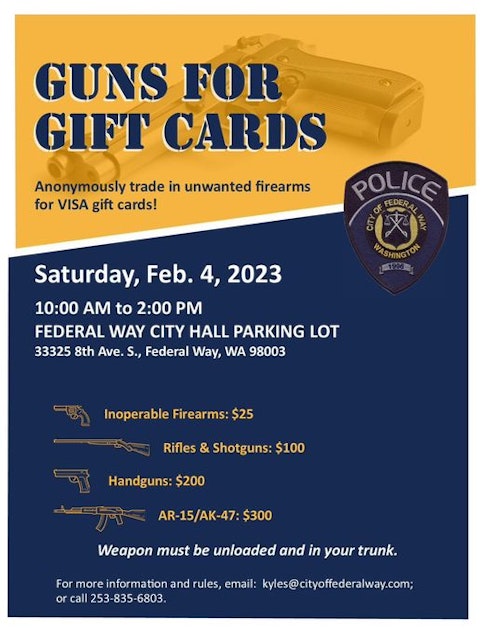 federal way guns for gift cards
